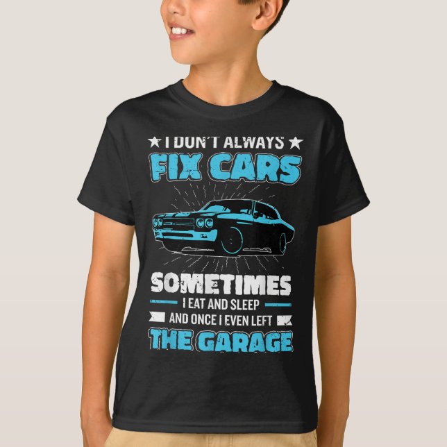 För manar motorvagn för bilmekanik t shirt (Framsida)