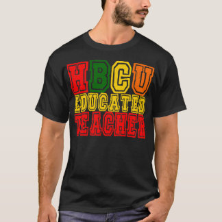 För manar och kvinnlig HBCU Lärarapparat T Shirt