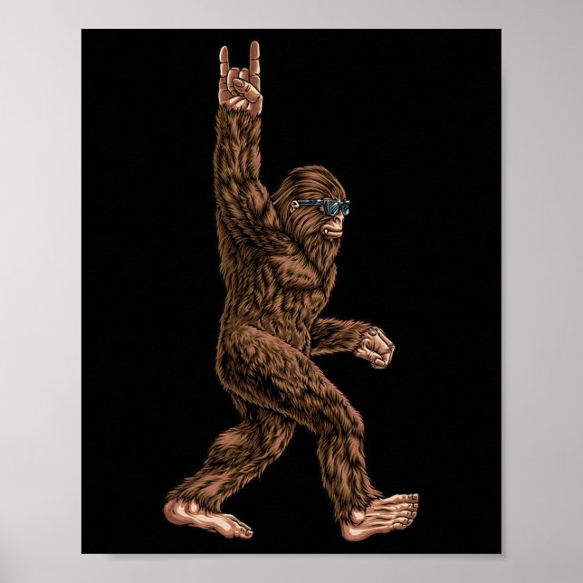 För manar och kvinnlig - Sten på Sasquatch Big Poster (Framsidan)
