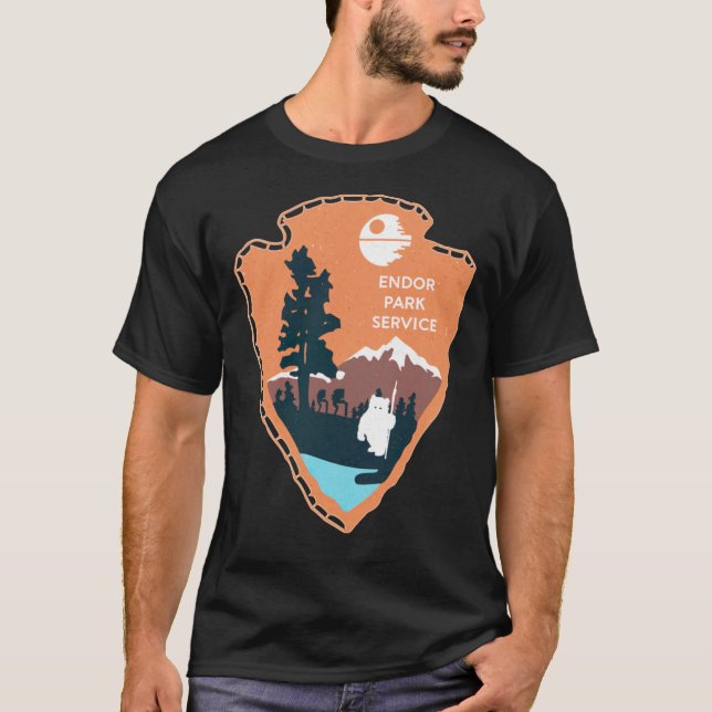 För manar och kvinnligt stöd för nationalparksserv t shirt (Framsida)