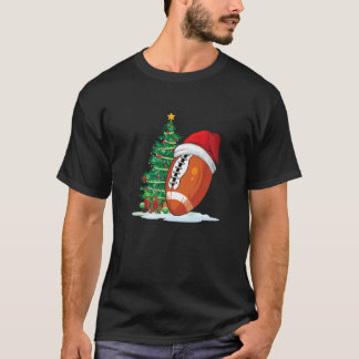 För manar om juldräktighet i fotboll Boll Santa Ha T Shirt