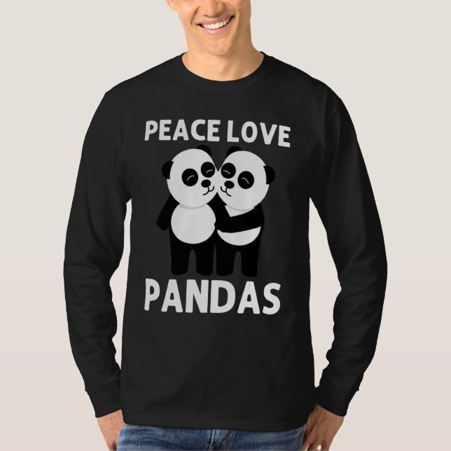För manar Panda-kvinnor, kinesisk Giant Pandas T Shirt (Framsida)