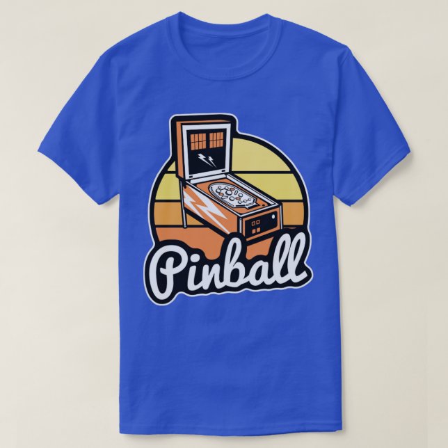 För manar Pinball Shirt Retro Classic Pinball-gåvo T Shirt (Design framsida)