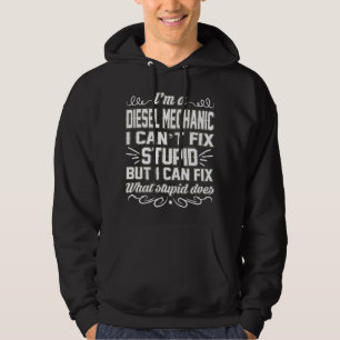 För manar roliga gåvor för diesel- mekanikerHoo Hoodie