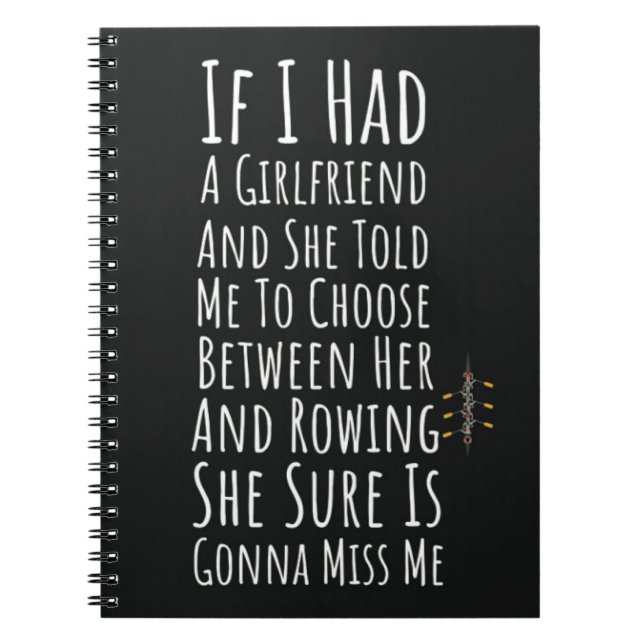 För manar Rwing Sports (Rower Crew) Anteckningsbok (Framsidan)