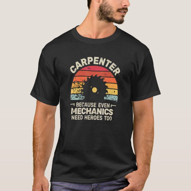 för manar snickarträdsarbetare t shirt (Framsida)