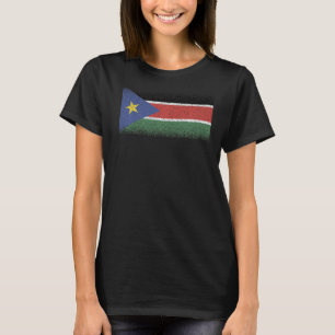 För manar sydsudanesisk Flagga T Shirt
