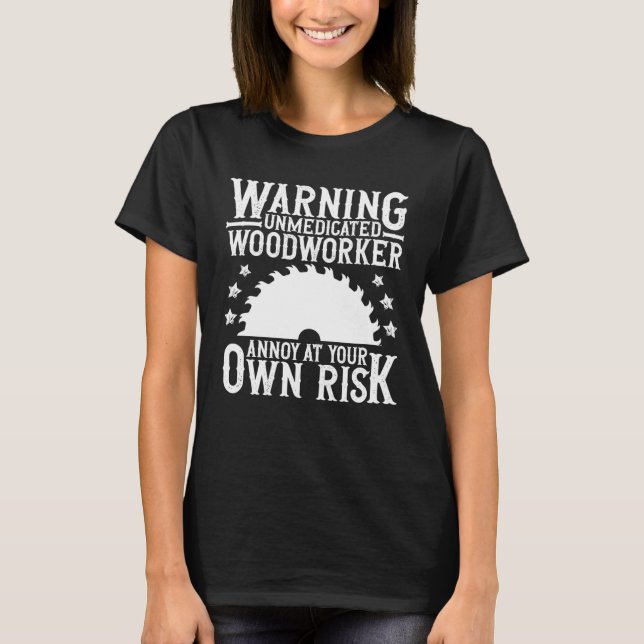 För manar träarbetskvarnfack t shirt (Framsida)