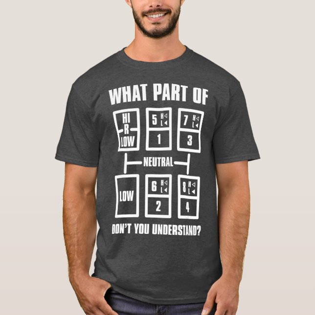 För manar växeln i Mönster T Shirt (Framsida)