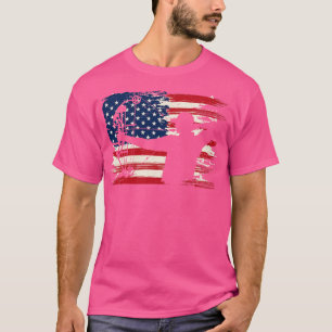 För manar Women Boys Girls Ki, amerikansk Flagga T Shirt
