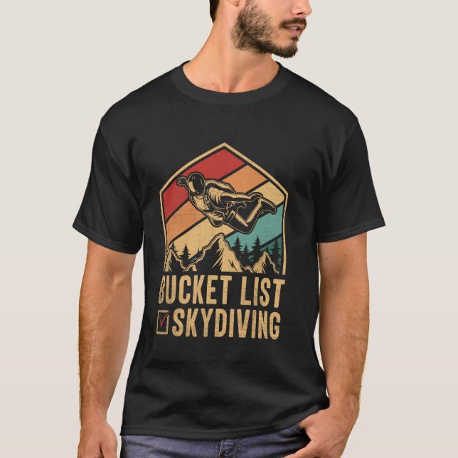 För manar Women Skydiver Himmel Div T Shirt (Framsida)