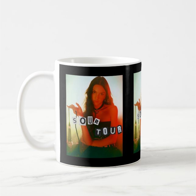 För manar Women Sour Tour Olivia Rodrigo inspirera Kaffemugg (Vänster)