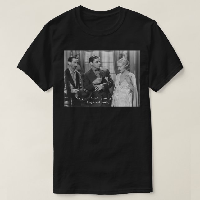 För Manar Womens Barbara Actress Stanwyck Fantasti T Shirt (Design framsida)