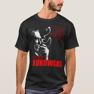 För Manar: Womens Charles Bukowski Idol Gifts Fot T Shirt