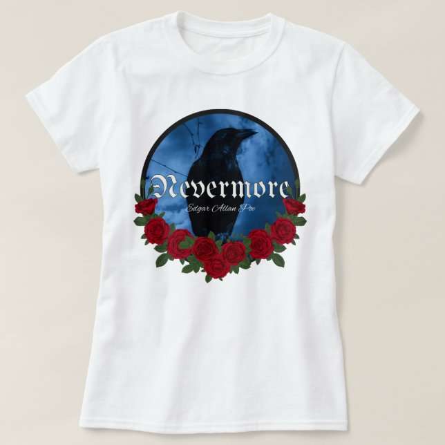 För Manar Womens Edgar Writer Allan Poe Playwright T Shirt (Design framsida)