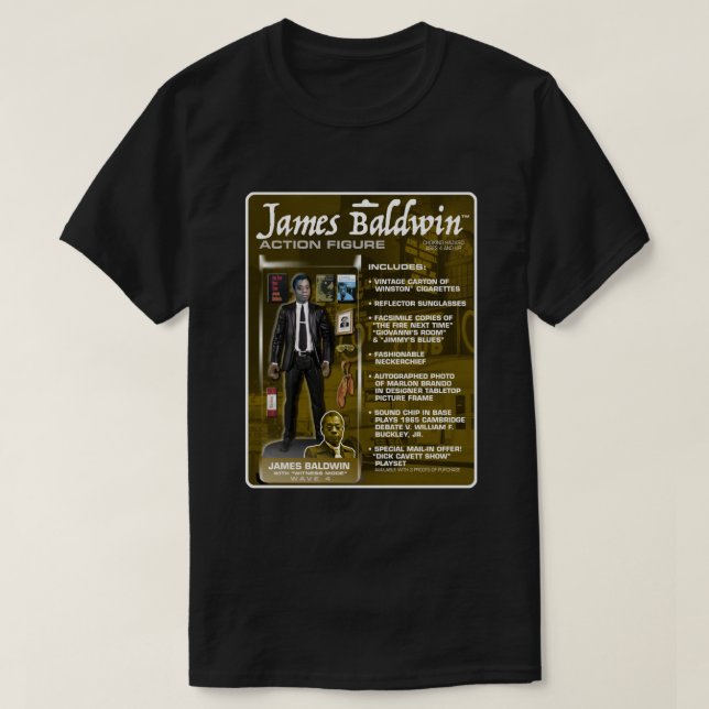 För Manar: Womens James Baldwin-gåvor till Fläkt T Shirt (Design framsida)