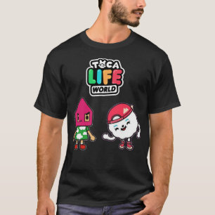 För Manar: Womens Manga Toca Boca Anime Fantastisk T Shirt