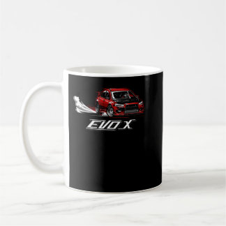 För Manar Womens Mitsubishi Lancer Evolution 10 X Kaffemugg
