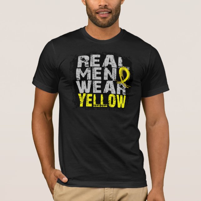 För manarbära för Endometriosis verklig gult Tee Shirt (Framsida)