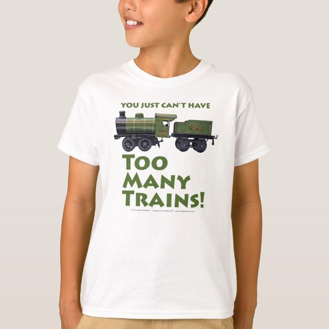 För många antika tåg t-shirt (Framsida)