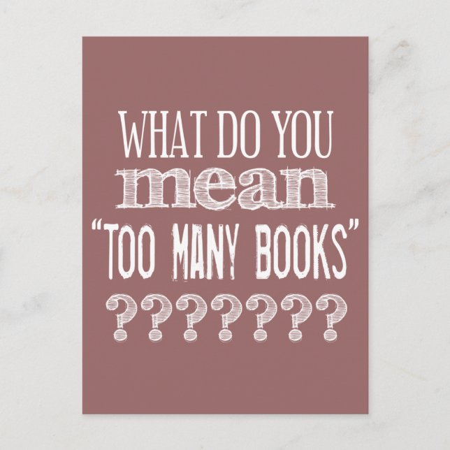 För många Bokar - tillgängliga i färger Vykort (Framsida)