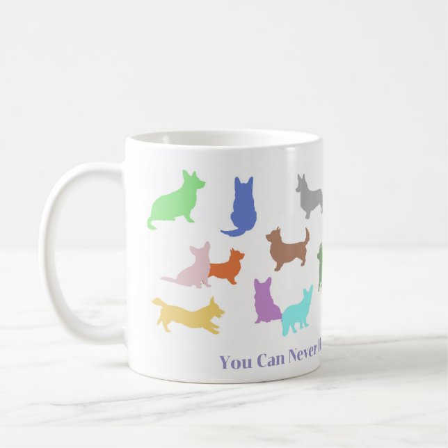 För många Corgis Kaffemugg (Vänster)