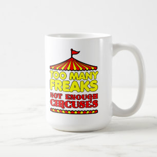 För många freaks Rolig mugg