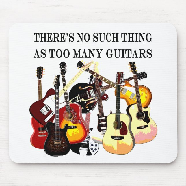 För många gitarrer musmatta (Framsidan)