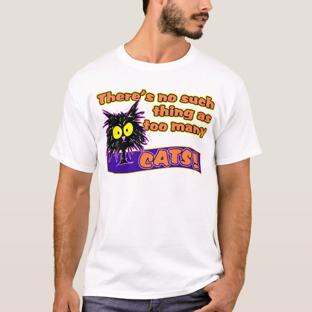 FÖR MÅNGA KATTER TEE SHIRT (Framsida)