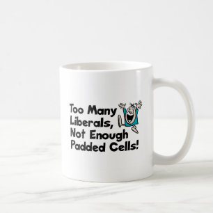 För många liberal person, inte nog maddrasserad kaffemugg