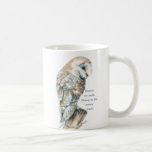 För många Ugglor Roligt Citat Barn Uggla Art Kaffemugg