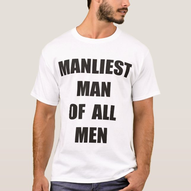 För manly manar t-shirt (Framsida)
