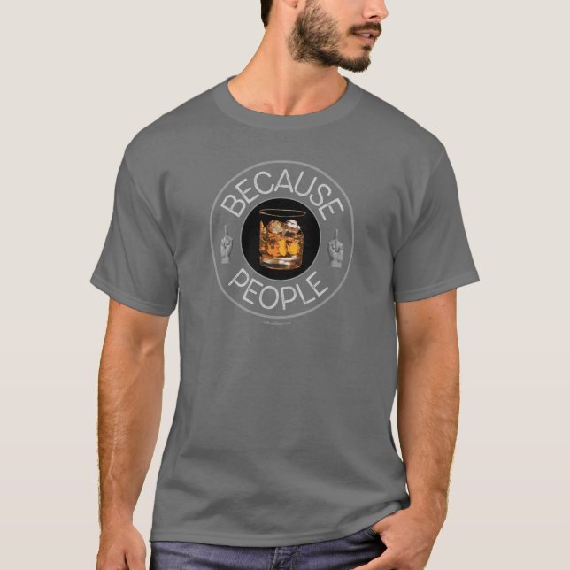 För människor (whisky) t shirt (Framsida)