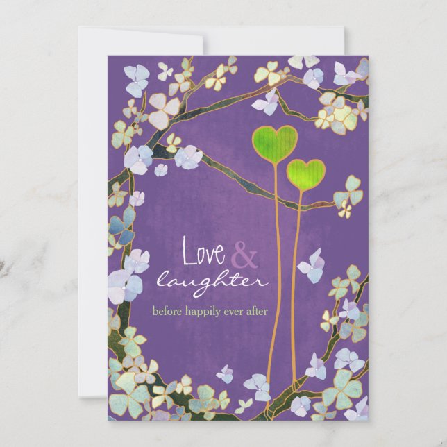 För Mardi Gras för två hjärtor repetition middag Inbjudningar (Framsida)