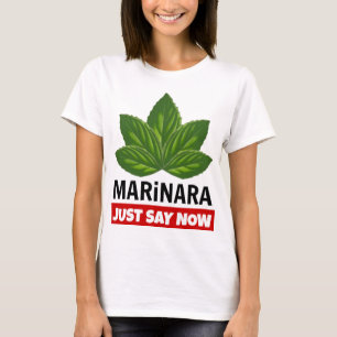 För Marinara humor för mat för löv för basilika T Shirt