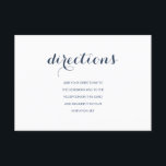 För marinbröllop för riktningar | dammigt kort för<br><div class="desc">För marinbröllop för riktningar | dammig perfekt för kort för riktningar för något bröllop. En elegant skrivar stilsorten som paras med den vanliga textstilsorten. Stilsorten/text kan skräddarsy till dina bröllopfärger för texten och bakgrunden. Tillfoga någon annan diagram, foto eller monogram för att låta dig personifiera denna mall. FÖLJ US! --...</div>