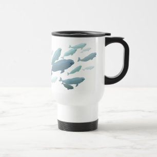 För Marinelife för travel mug för Belugavalkonst Resemugg