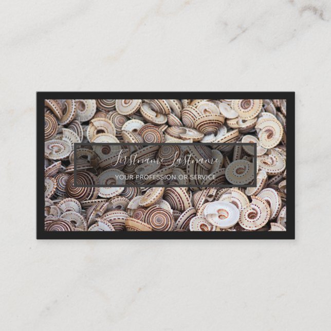 För maritima experter och sjömatshavet älskare visitkort (Framsida)