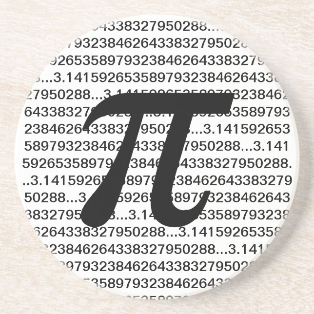 För MathGeek för Pi 3,14 underlägg Sandsten (Framsidan)