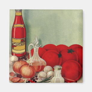 För mattomat för vintage italiensk Catsup för Magnet