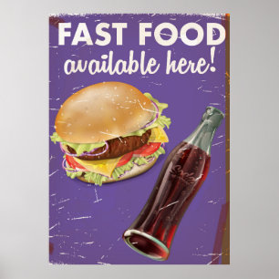 För matvintage för amerikan avlägsen affisch för