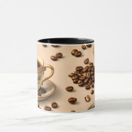 For me, coffee beans and espresso cup elegant t to mugg