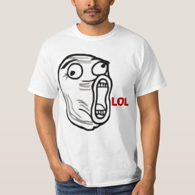 För Meme för internet för tecknader för Tee Shirt (Framsida)
