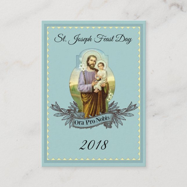 För Memorare för St Joseph festmåltiddag kort för (Framsida)