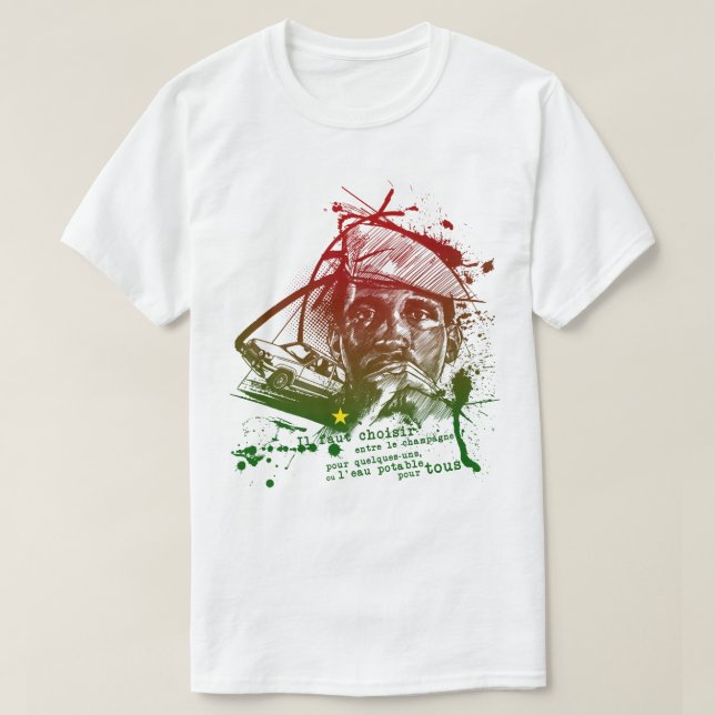 For Mens Womens Thomas Africanist Sankara Awesome  T Shirt (Design framsida)
