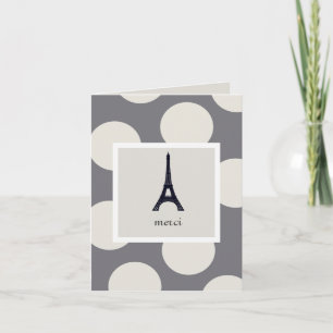 För Merci för anpassadeEiffel torn kort tack