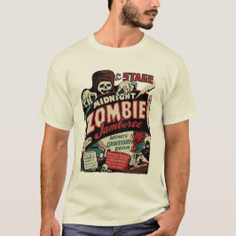 "För midnatt T-tröja ZombieJamboree" för vintage Tröja