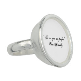 "För mig är du perfekt", Round Ring