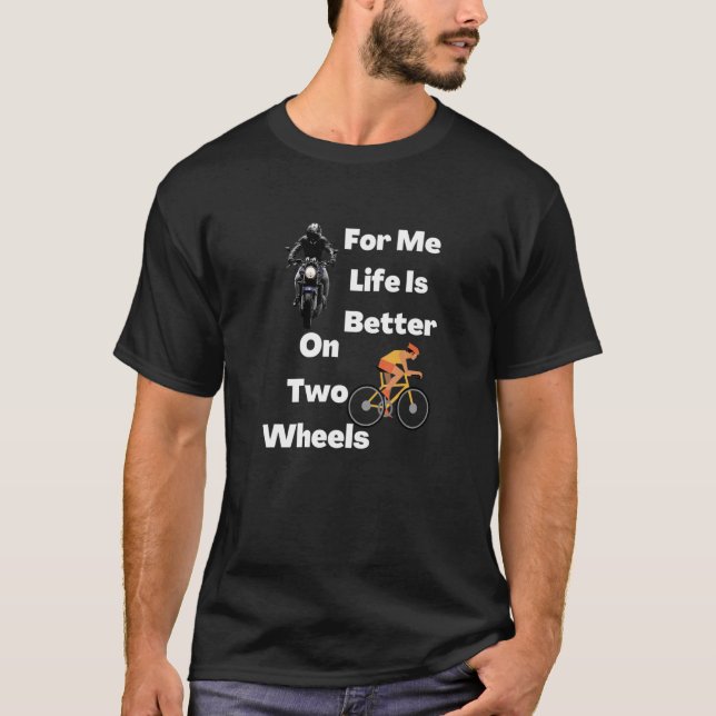För mig på två Hjul 2 T Shirt (Framsida)