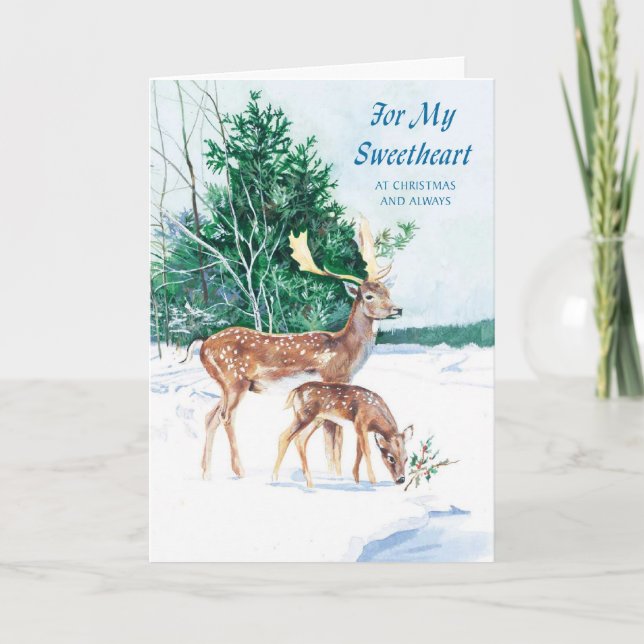 För min älskling på jul och alltid helgkort (Framsida)